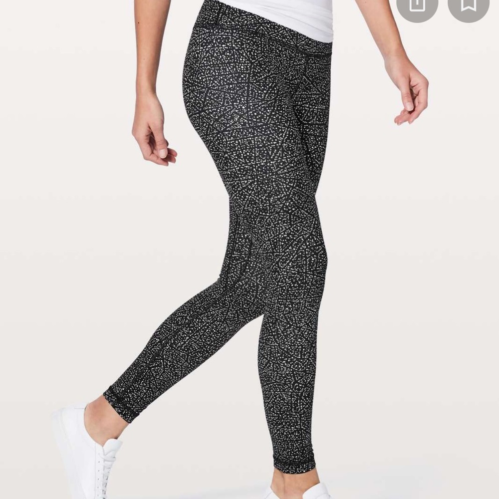 Lululemon Align Pant II 25” - Night View White Black